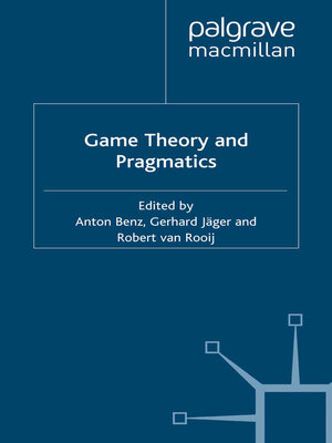 cover image of Game Theory and Pragmatics